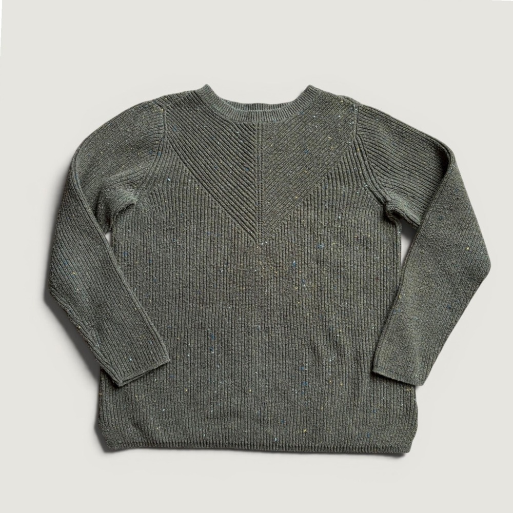 Green Medium Chunky Talbots Sweater / Fishermancore Cottagecore Grandpa